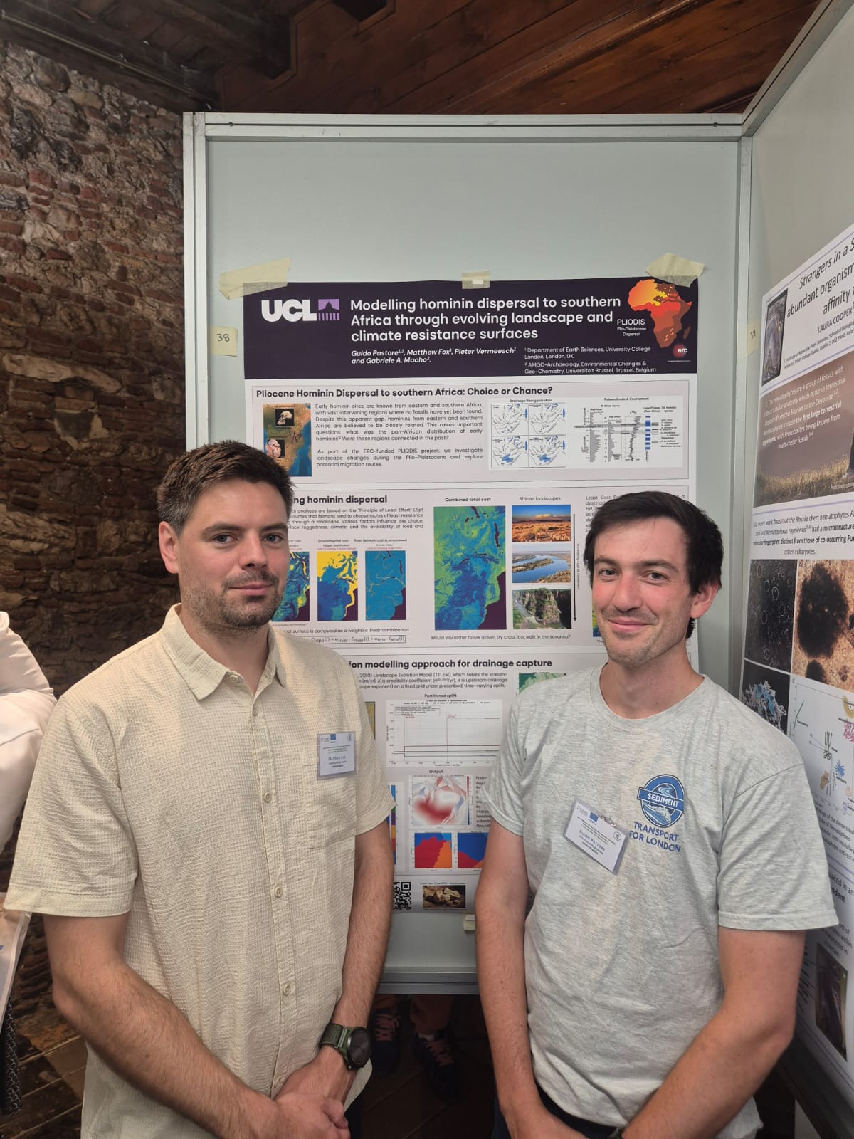 Matthew Fox and Guido Pastore at the poster
