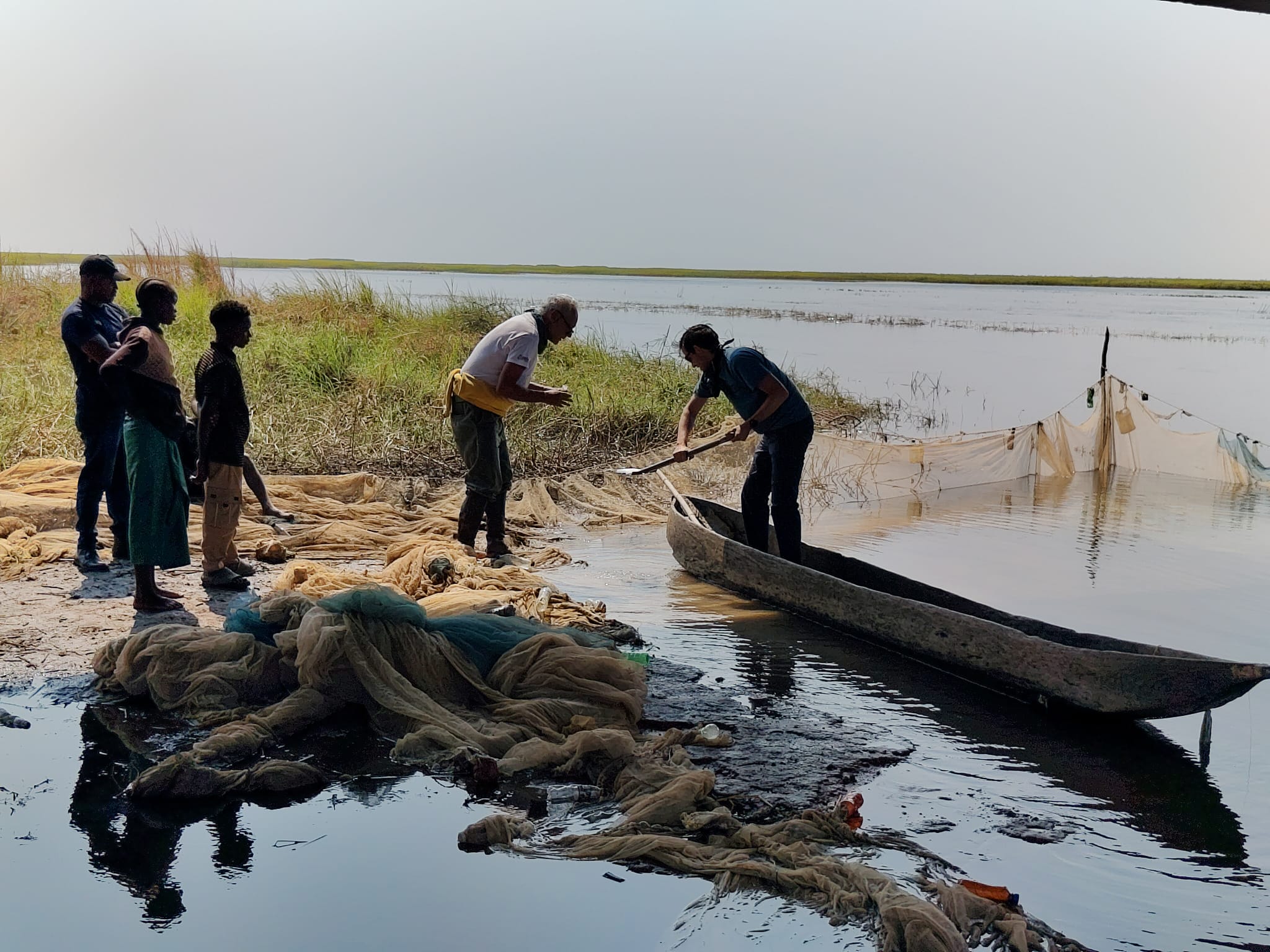 River sediment sampling Zambia