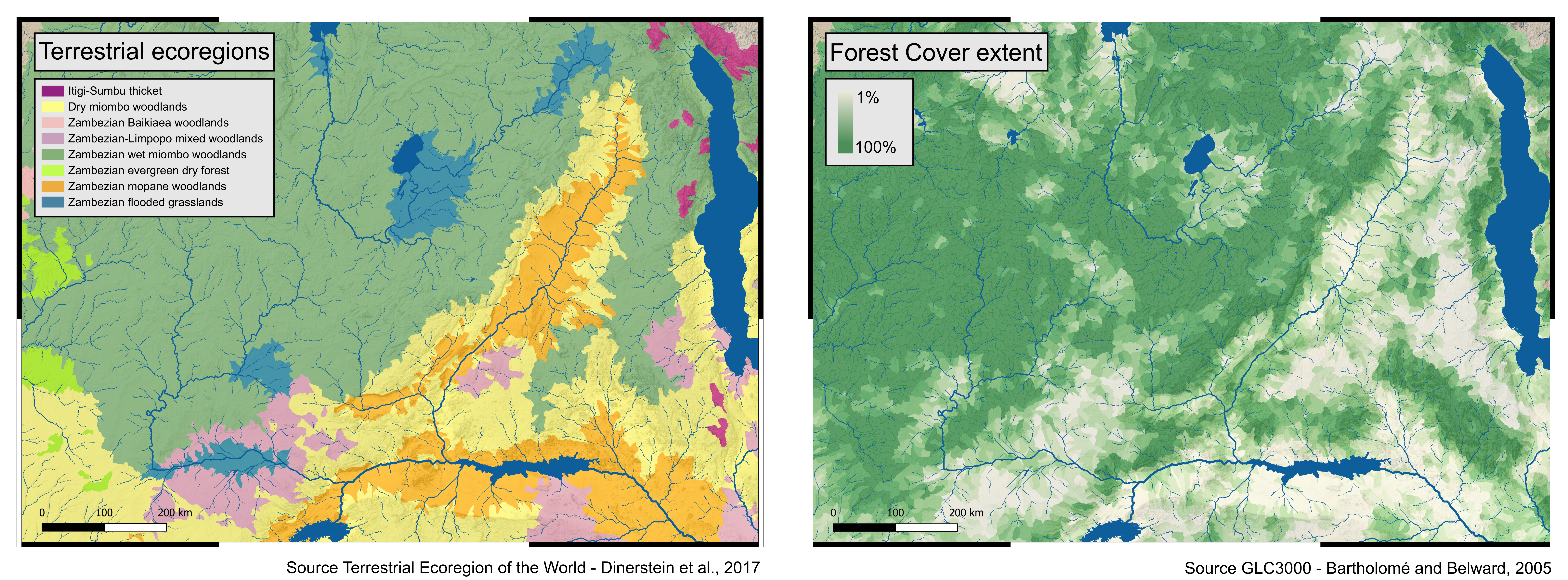 Ecological and Forest maps