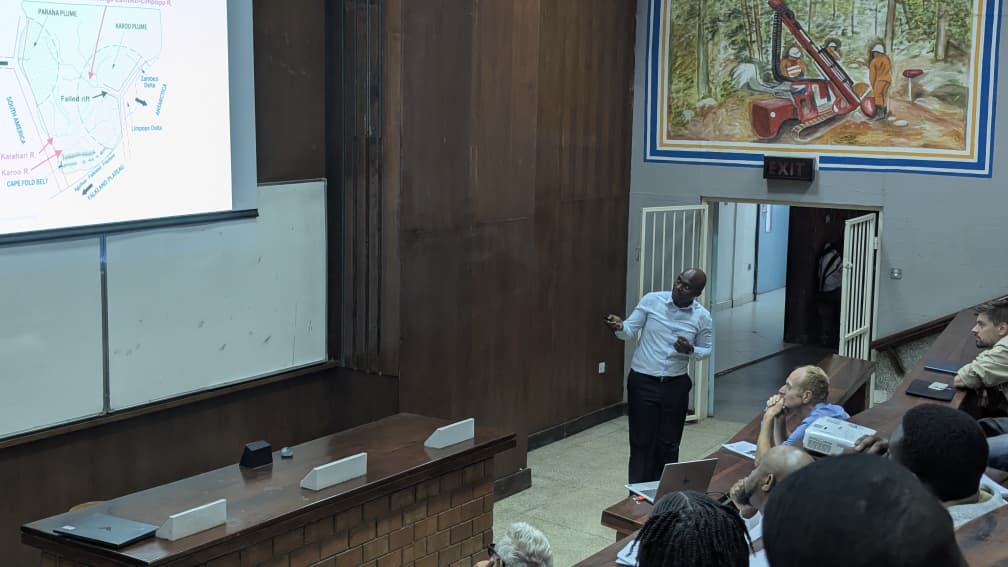 K. Banda presenting